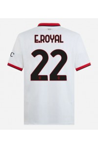 AC Milan Emerson Royal #22 Jalkapallovaatteet Vieraspaita 2024-25 Lyhythihainen